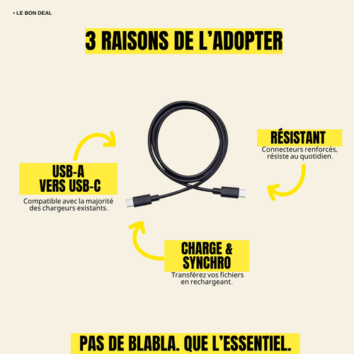 Chargeur Android - Câble USB-C