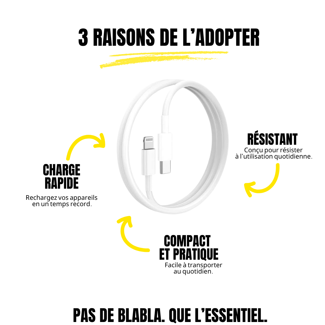 Chargeur iPhone - Câble